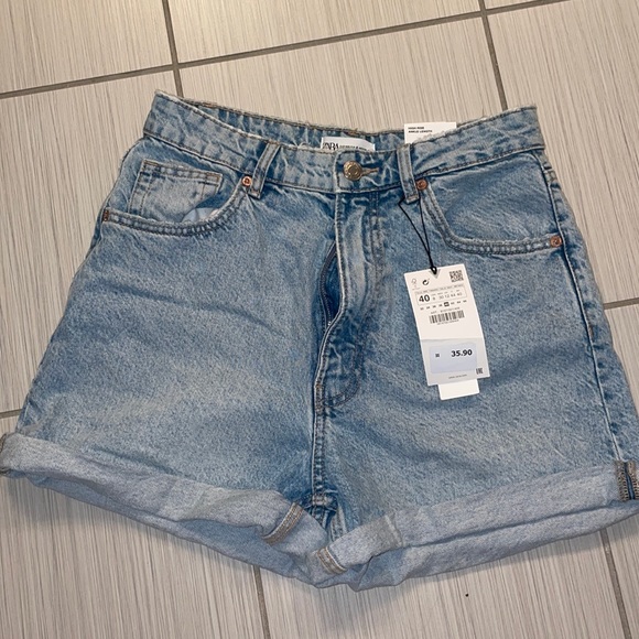 Zara Shorts Zara Mom Fit Jean Shorts Poshmark
